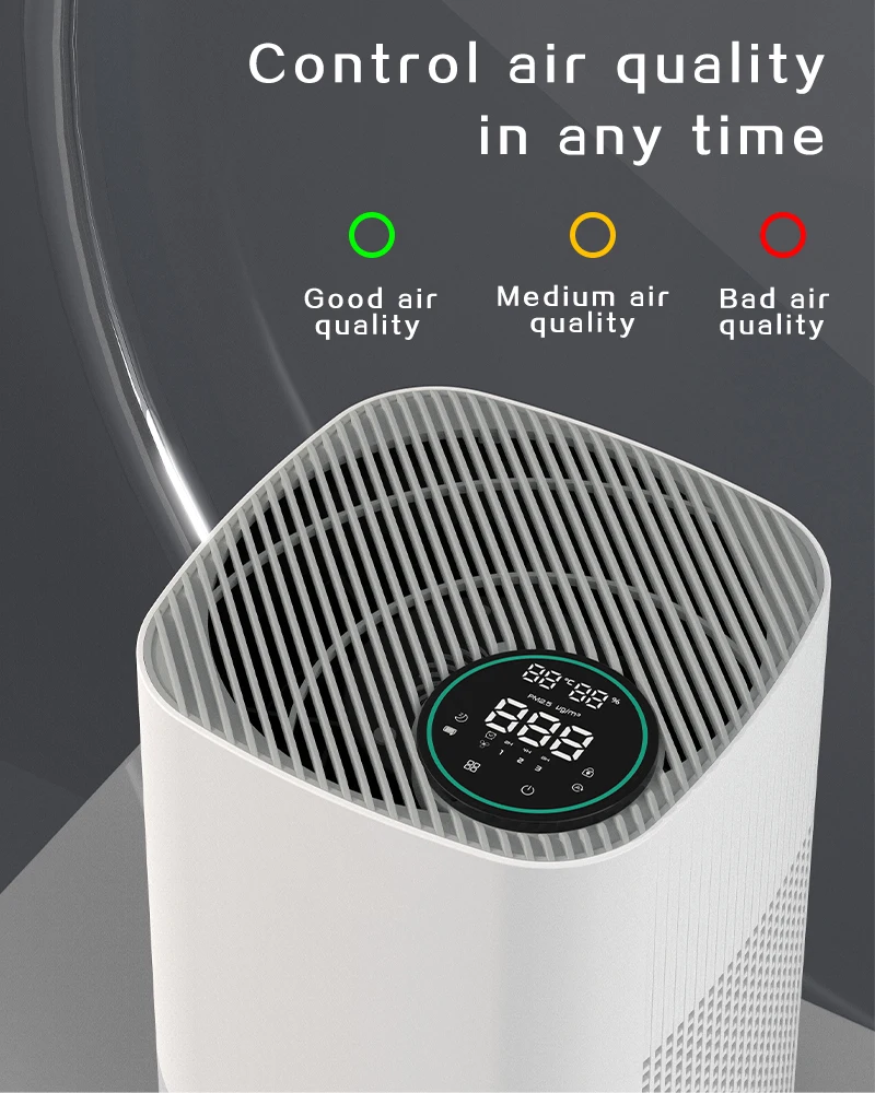 H13 Custom HEPA Air Purifier Desktop Anion Negative Ions Air Purifier With HEPA Air Cleaner PM2.5