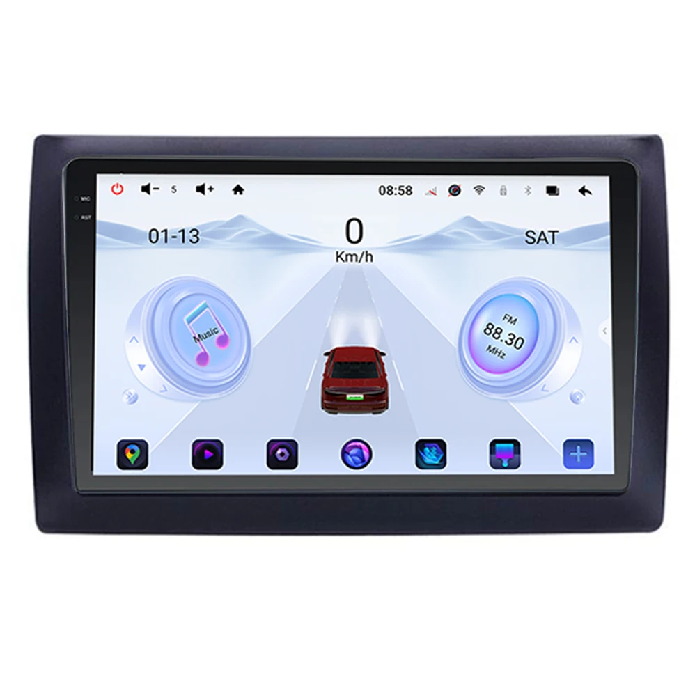 UIS 7870 3D 2K QLED Android 13 автомобильный Радио мультимедийный видеоплеер GPS CarPlay 4G стерео головное устройство для Fiat Stilo 2001 - 2010