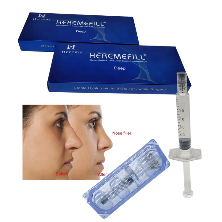 Heremefill Hot Sale 10ml Derm Fillers Hyaluronic Acid Syringe Dermal Filler For Lips acid Hialuronico Inyectable Dermal Filler