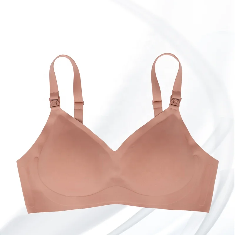 Передний открытый бесшовный для кормления грудью бюстгальтер для кормления с накладкой женские спальные Грудное вскармливание для молодых мам бюстгальтеры для кормящих женщин