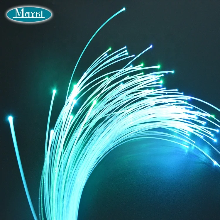 32W RGB fiber optic light engine dual port connector led fiber optic projector with RF remote controller