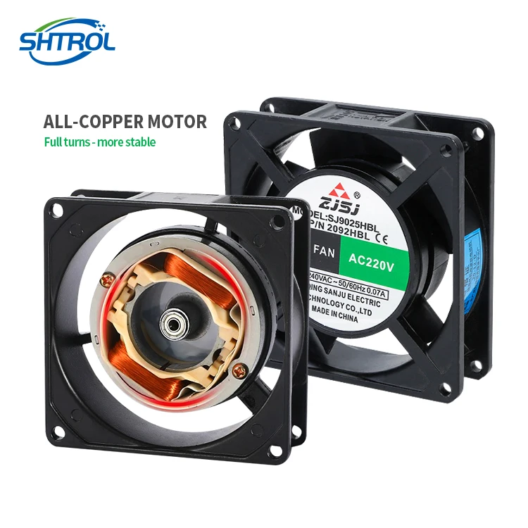 Large Volume Axial flow Ac High Temperature Resistant  Cooling Fan Chassis Cabinet Silent Exhaust Fan