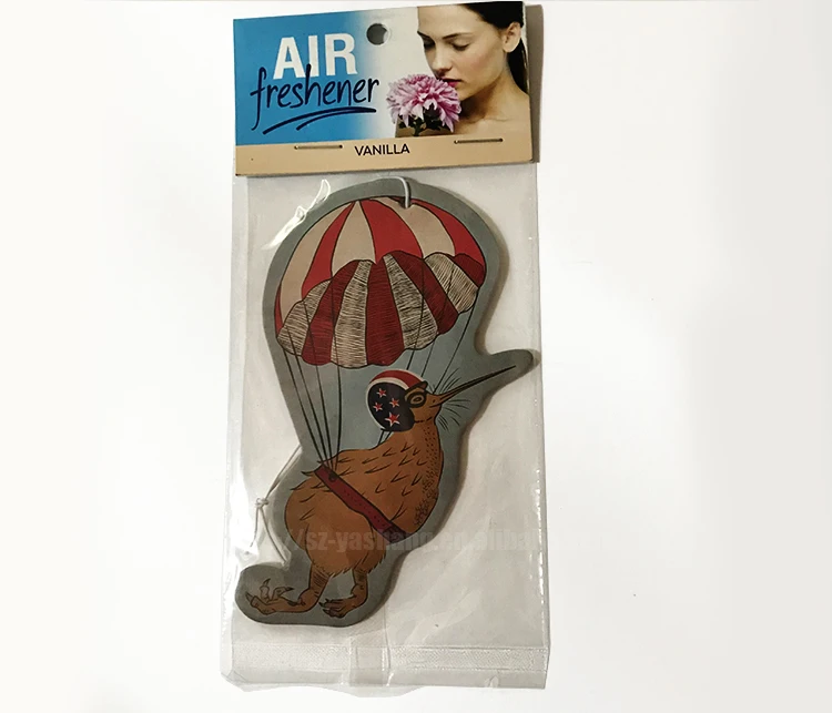 Ocean scents car paper air freshener with custom design hanging cheap car air freshener