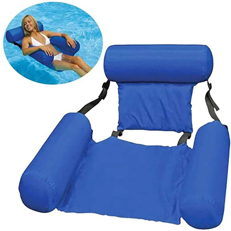 Swimming Floating Chair Foldable Pool Seats Inflatable Bed Lounge Chairs for Adult Inflatable Sofa