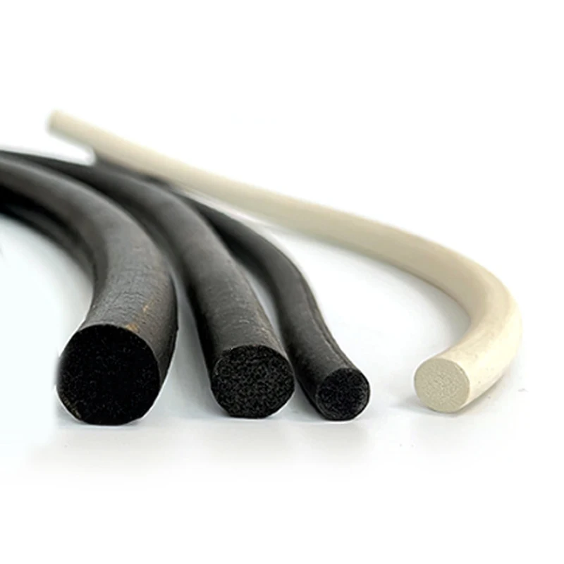 Standard 2mm 25-30C O-type sponge strip cutting silicon sponge cord tensile strength silicone foam strips