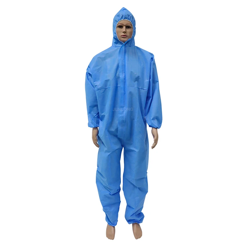 Junlong Buzo Descartable Non-woven SMS SF PP Protection Microporous Waterproof Coverall disposable coverall fire retardant