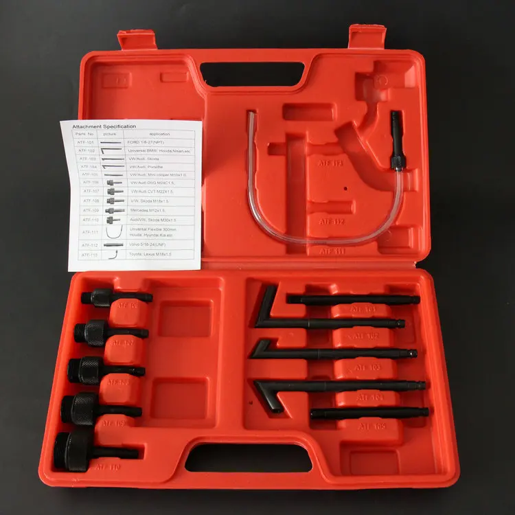 10L Pneumatic Air Engine Transmission Gear ATF Oil Filling Tool Fluid Extractor Dispenser Refill Pump Tool Kit With Adapters