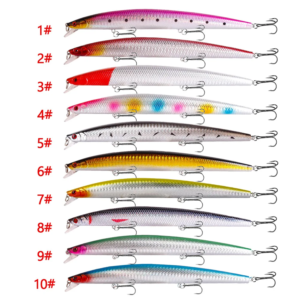 High Quality 18.5cm 23g Saltwater Fishing Lures Metal Minnow Hard Bass Artificial Fishing Tackle Targeted for Shark Species