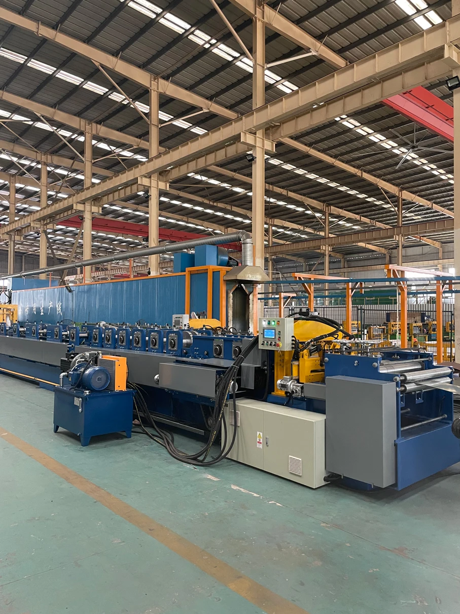 Metal Forming Process Rolling Steel Truss  C & Z Purlins Channel Machine