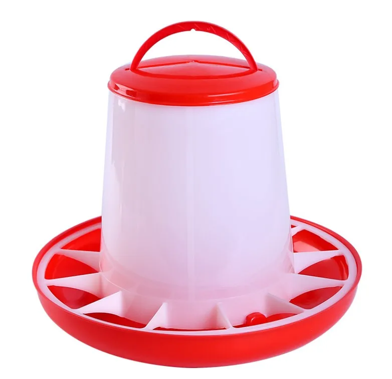 Poultry farming 1.5kg bucket feeder auto plastic chicken feeders and drinkers