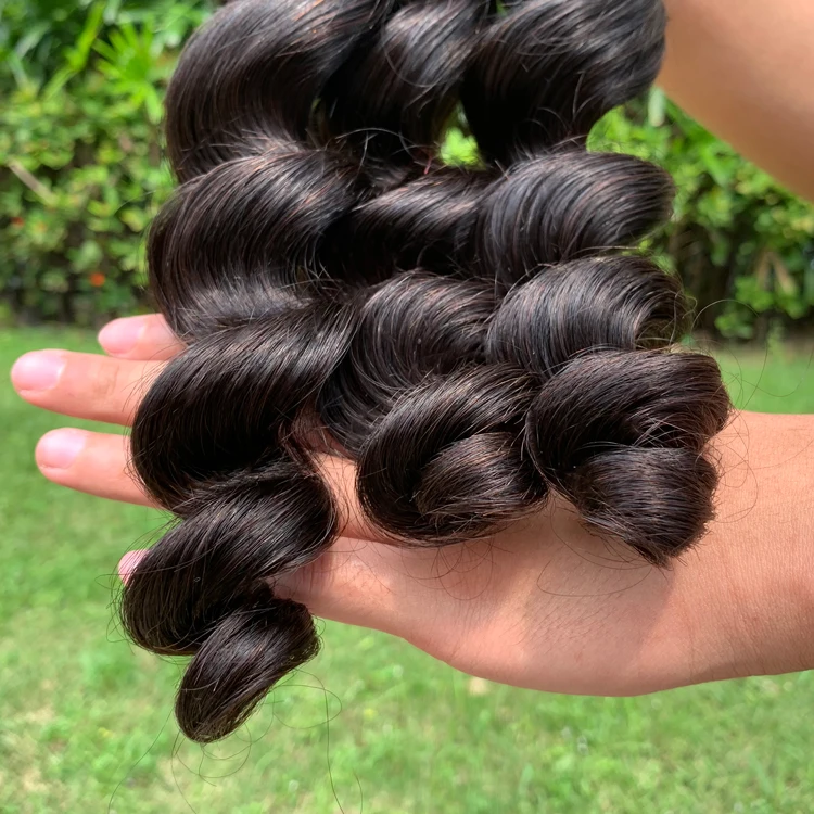 Free Shipping Brazilian Loose wave Hair Weave Bundles Natural Color 100% Human Hair 1/3 Piece 10-30 inch Remy Hair Extension