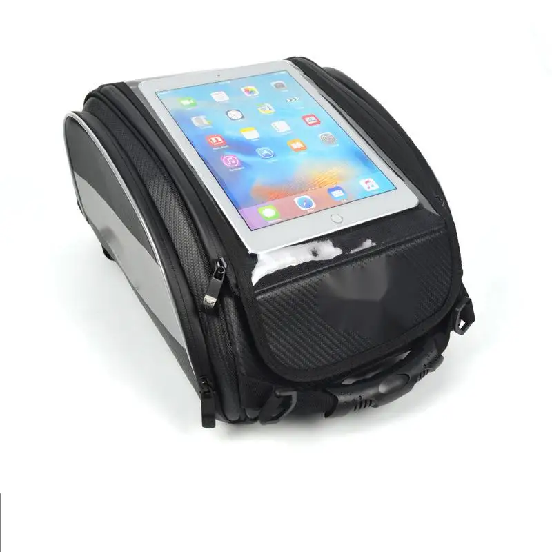Motorcycle Navigation Bag Fuel Tank Rear Seat Helmet Bag Touchscreen Quick Disassembly Large Capacity Universal Model