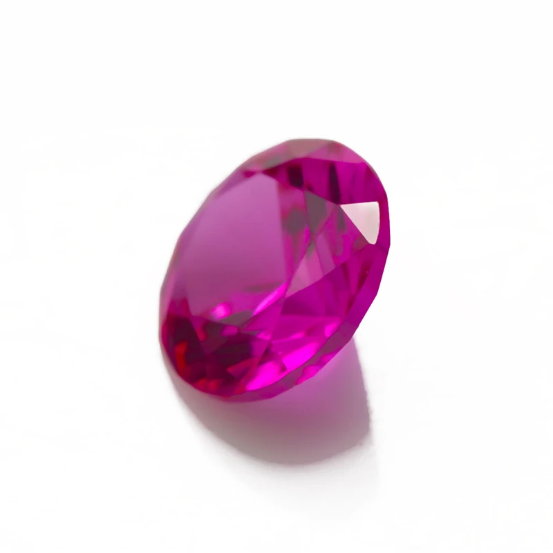 Jinying gems Wholesale price lab creat Ruby 3#5#8# color Round shape 3mm 5mm 6mm Synthetic Ruby Rough Corundum