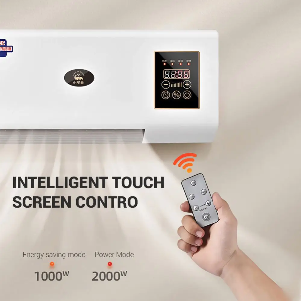 Wholesale Air Conditioner Heating Fan Wall Mounted Electric Dual Use Fan Space Heater Room Household Air Conditioner Heater