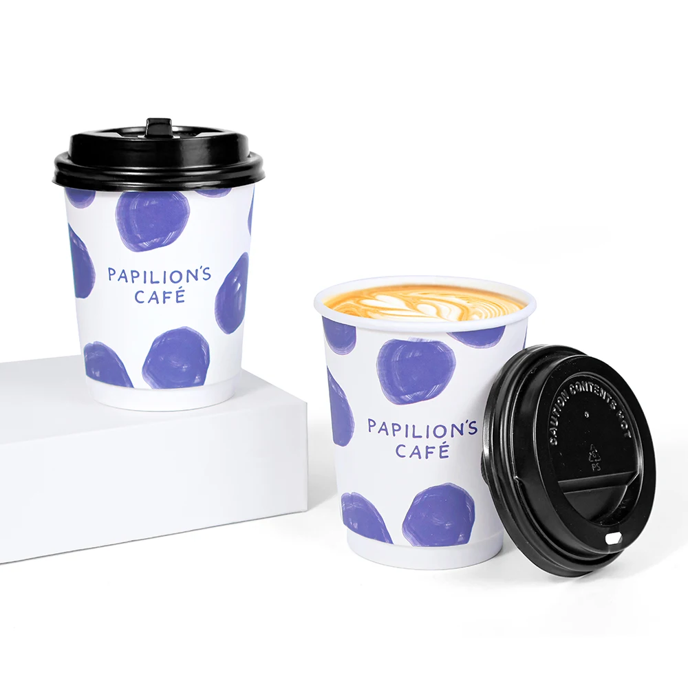 New Style Hot Sale Custom printed 8 oz 12 oz 16 oz Double wall paper coffee cups Single wall paper cup Disposable Paper Cup