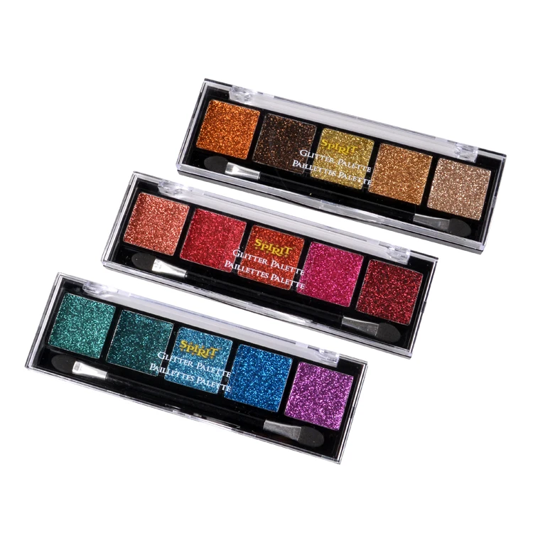 Make up cosmetics 5 colors Glitter Pallet Long Lasting Eye Shadow Matte  rush, Highly Pigmented Colorful Powder Waterproof