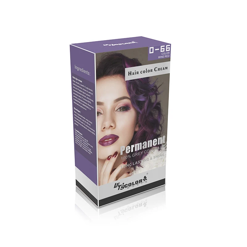 permanent home use high quality 12 colors Fashion Hair Dye Hair Cream Party Hair Color