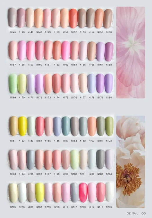 DZ Gel Wholesale Nail Supplies Custom Logo Private Label 7.5 ml Color Vegan Organic Create UV Nail Gel Polish