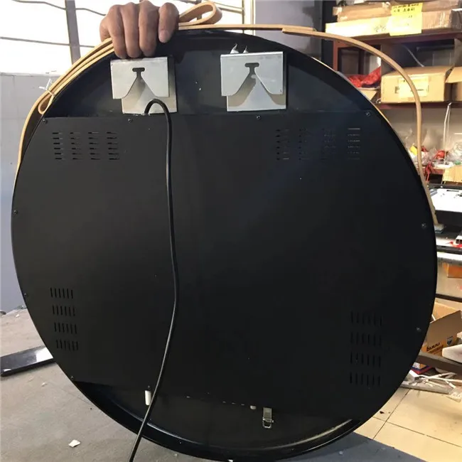 Modern 20 Smart Bathroom Led Mirror Wall Watch Mirror Silver Villa