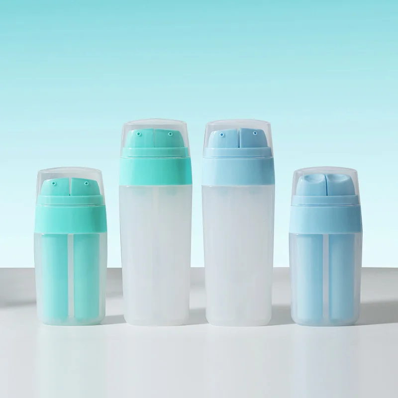 10ml+10ml 20ml+20ml Dual Chamber Dispenser Bottle Plastic Cosmetic 40ml Airless Pump Bottle
