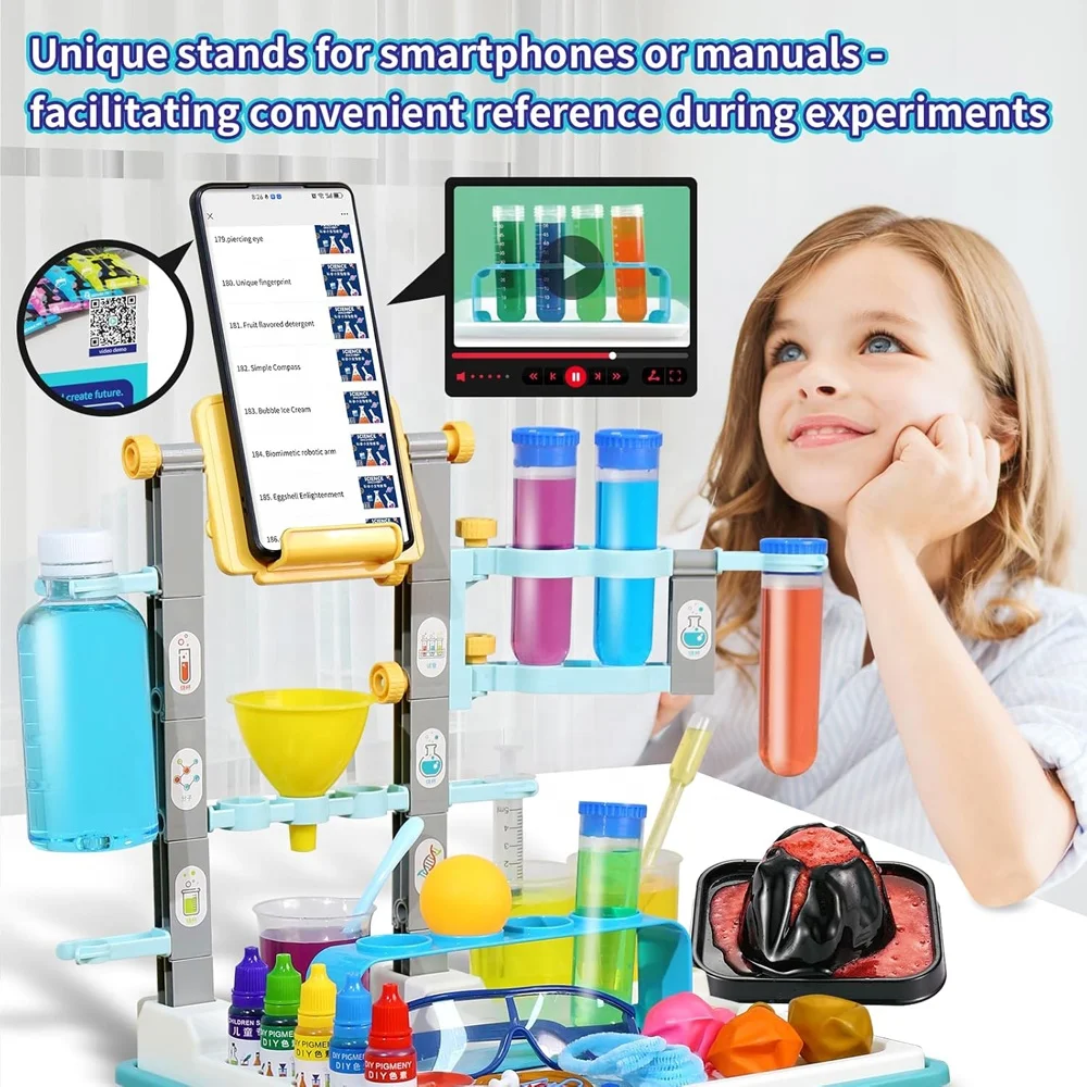 68 lab experiments science kits kids STEM activities educational scientific discovery toy DIY project chemistry experiment set