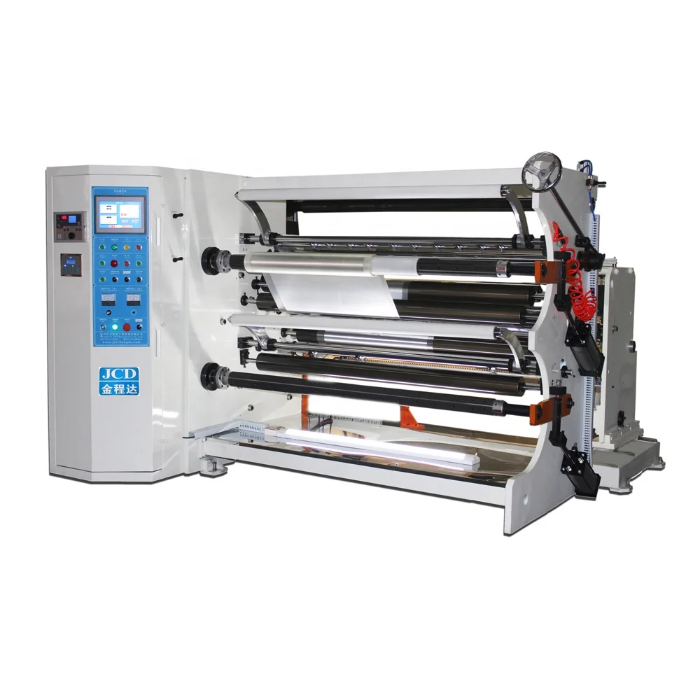 Automatic  Paper jumbo rolls slitting and rewinding machine