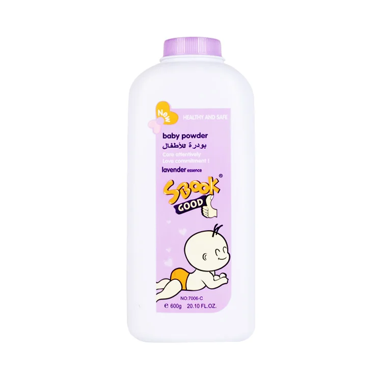 
 Manufacture Baby Powder SBOOK 600g Baby Powder Organic Private Label Powder  
