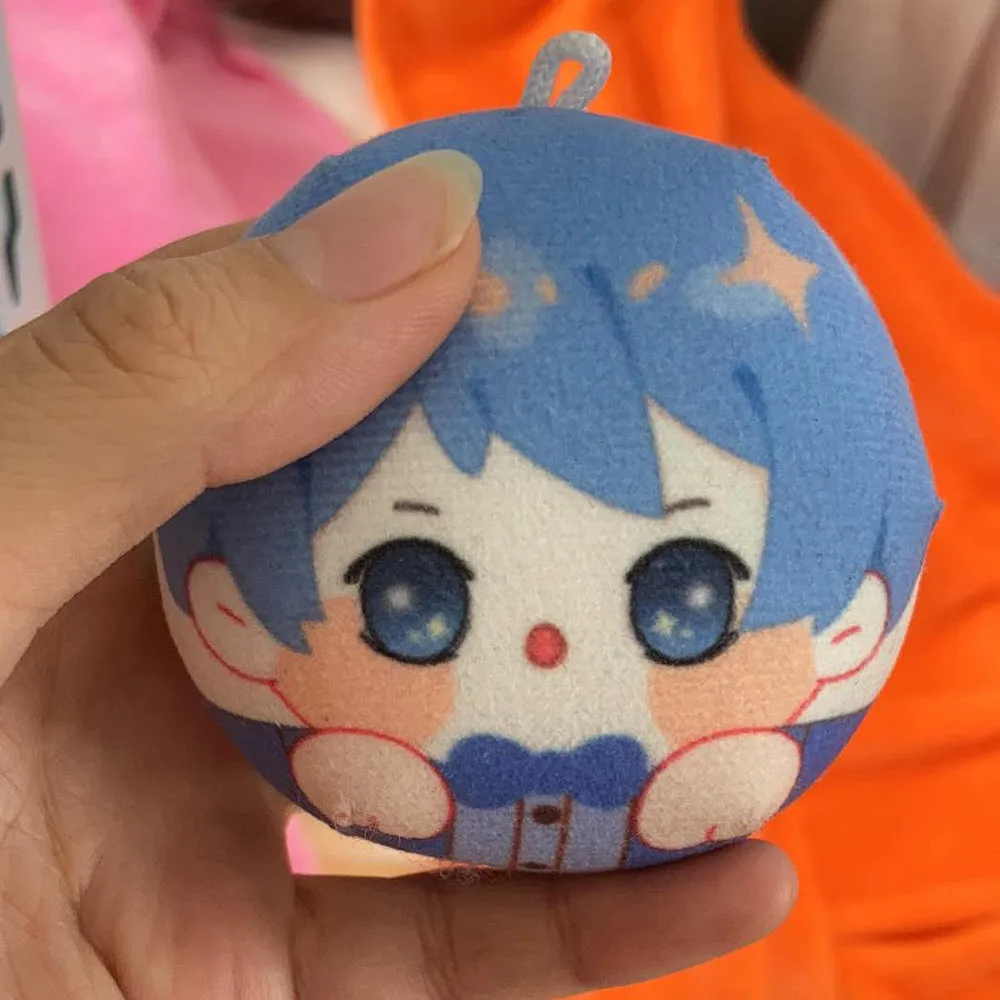 Personalize Low MOQ cheap manjuu filling cute anime mini short plush pillow keychain