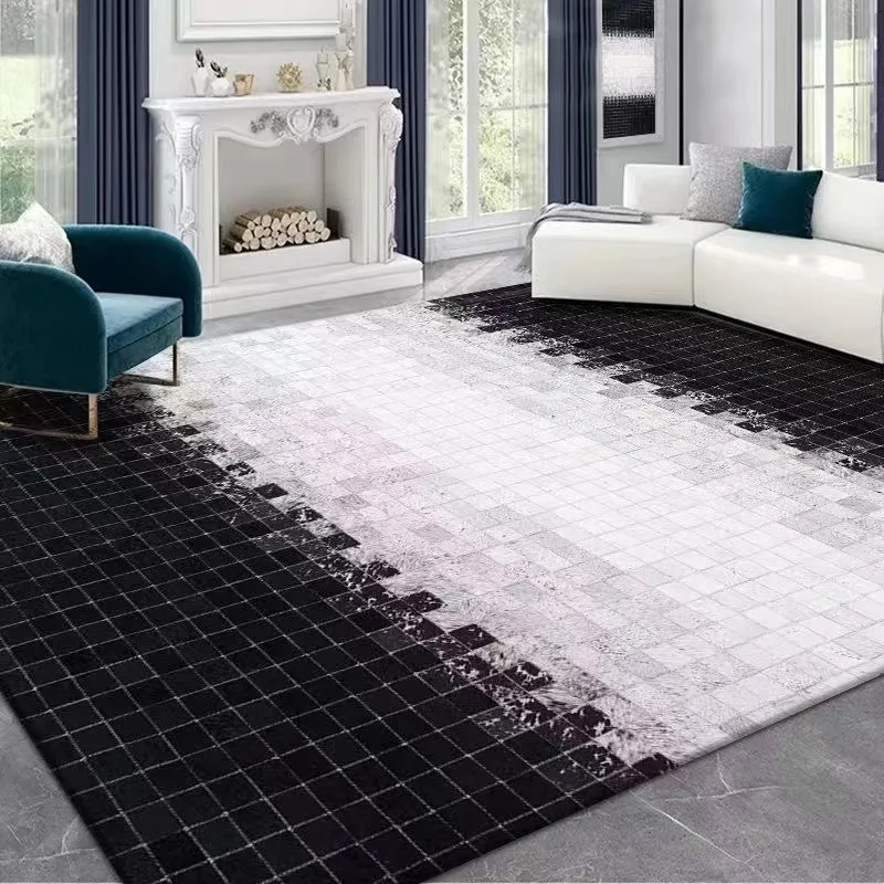 Роскошный и современный нескользящий напольный коврик большие коврики для украшения дома с индивидуальным принтом