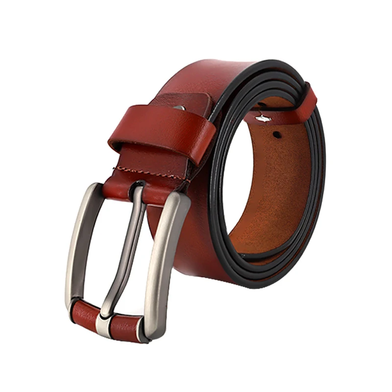 2021 New Fashion Trendy Homemade Female Belt Genuine Leather Belt Red Color Metal Buckle for Women In Bulk (1600567810295)
