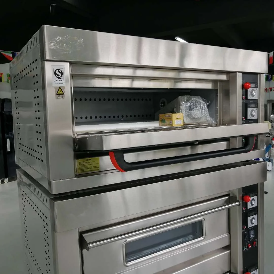3 Deck 6 Trays Bread Oven Industrial Bakery Bread Pizza Biscuit Baking Oven for Sale