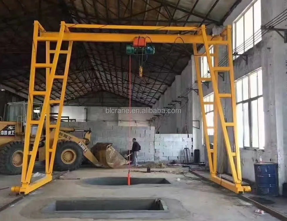 Easy Installation Portable small 4 tons Gantry Crane 3 ton Warehouse Crane Hand Push Type Gantry Crane