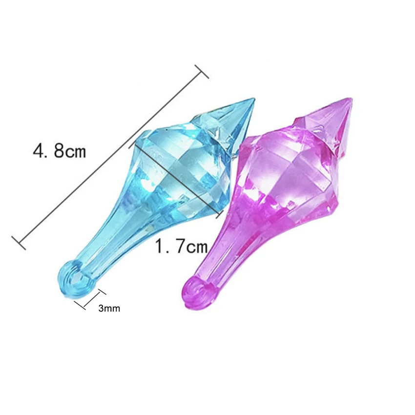 DIY Wedding decoration plastic drop tip pendant diamond material transparent acrylic stone beads for dress