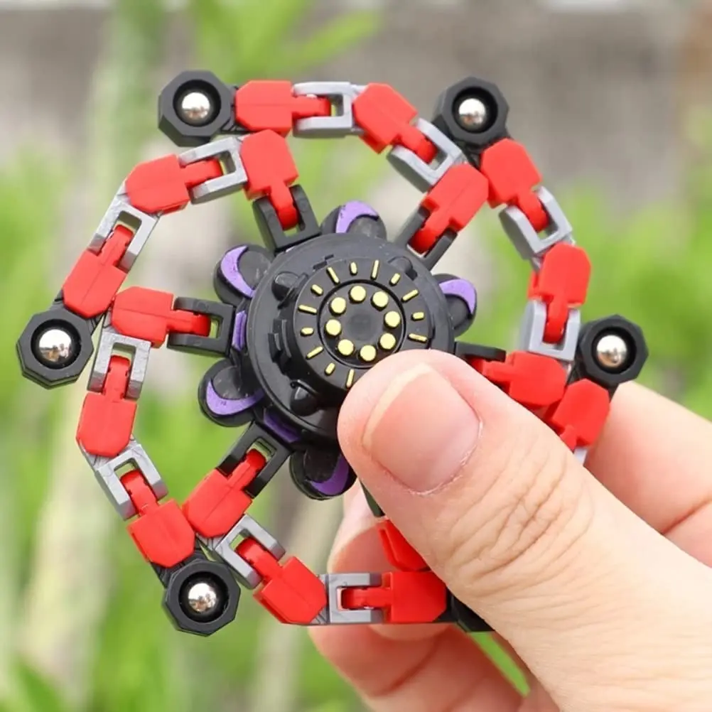Hot Selling Stress Relief Fingertip Mechanical Transformable Fingertip Gyro Toys Sensory Fidget Spinner Toys for Kids Adults