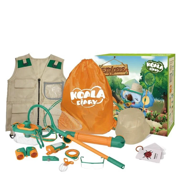Multifunctional Children Teaching Hiking Education Toy Set Adventure Europa Outdoor Explorer Equipped Kit Camping Toy