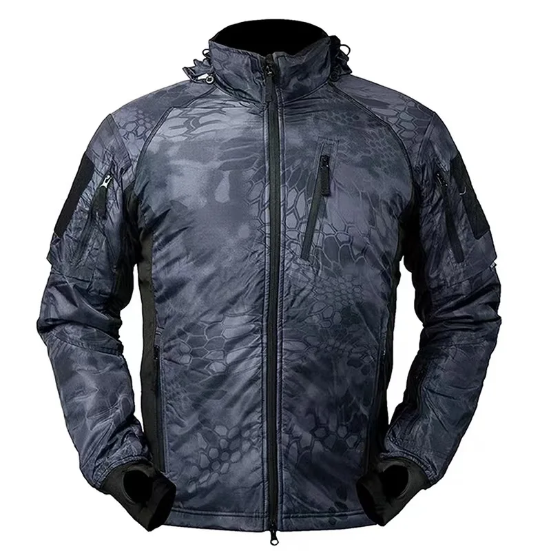 New Softshell Jacket Custom Design Winter Work Wear Mens Windproof Waterproof Fleece Lined Zip up Soft Shell Jacket
