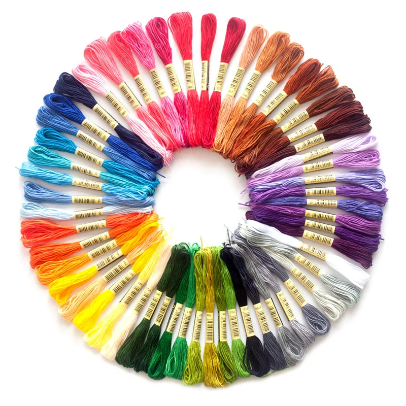 SJ158-1 Wholesale 100 color Embroidery Floss Cross Stitch Thread