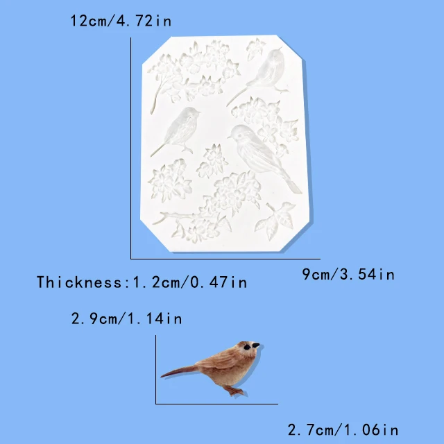 Animal Series Mandarin Duck Wholesale chocolate mold Food grade homemade mold silicone 3D candy custom chocolate mold