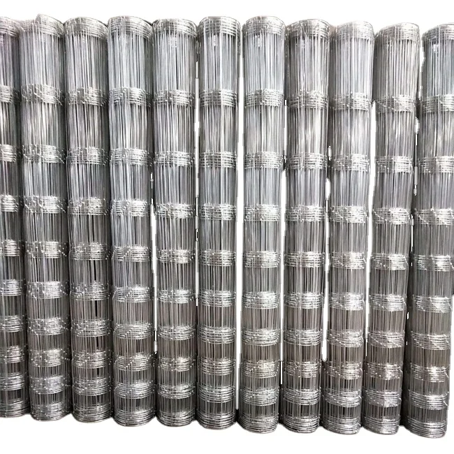 heavy duty fixed knot woven wire field game fence/ Galvanized Sheep Farm Fence Factory Price/ 2.2mm 2.5mm 2.7mm wire farm fence