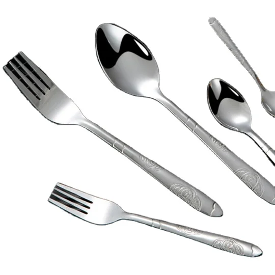 
Fork Spoon Knife Set Kitchen Free Sample 304 Stainless Steel Wholesale Hotel Restaurant Flatware Sets Tableware Dinnerware Metal 