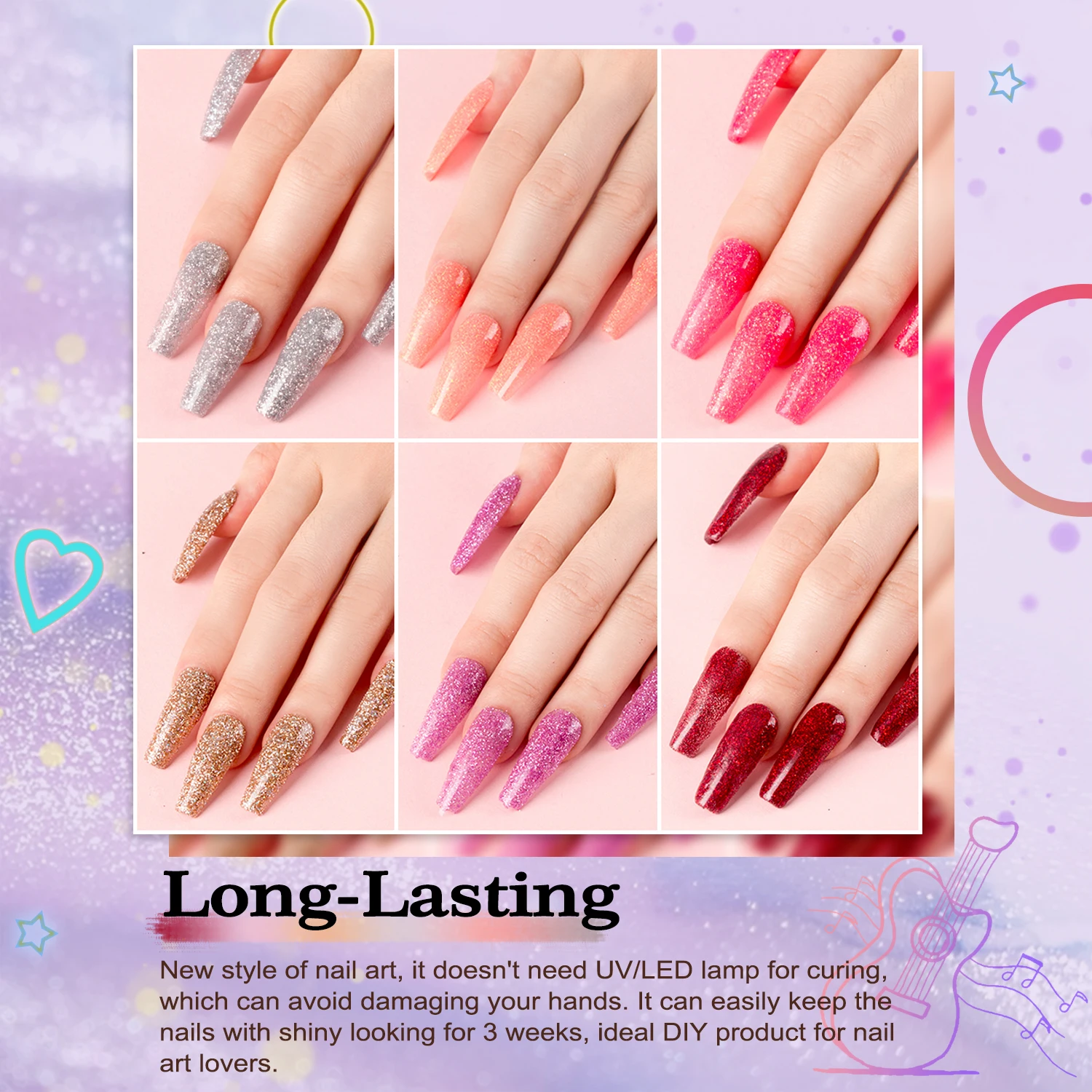 20 Colors Acrylic Dip Powder Nail Kit with Dip Liquid Set Wholesale Private Label Nail  Dipping Powder System