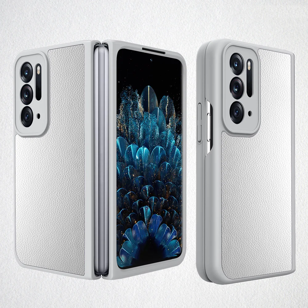 Folding clamshell premium pu leather soft cover phone case for oppo find n