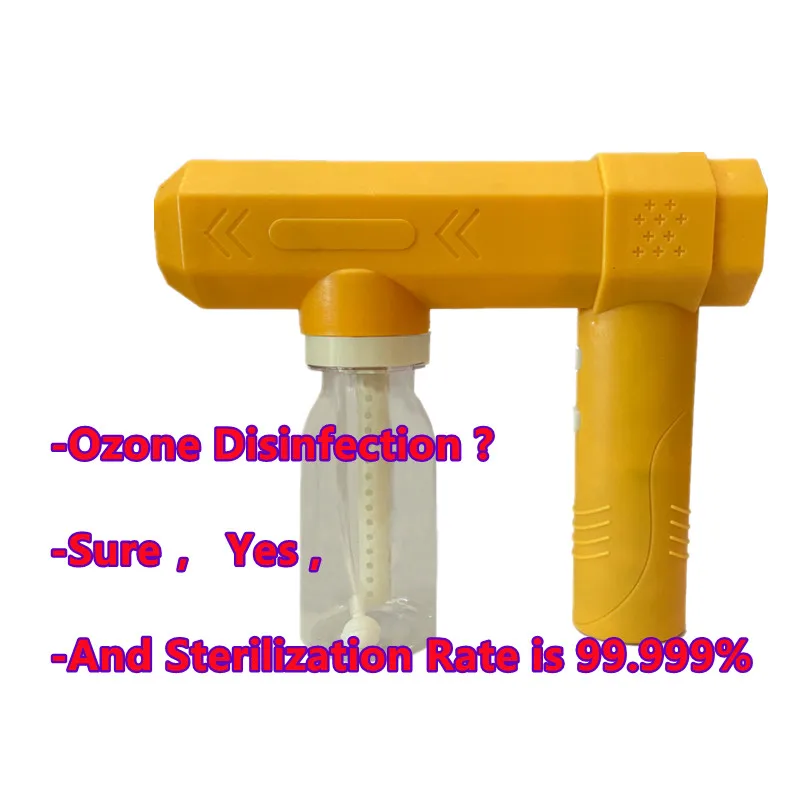 Factory Direct Sale Indoor O3 Spray machine Rechargeable Handheld Air Disinfection Self-Generated Disinfection Nano Spray Gun