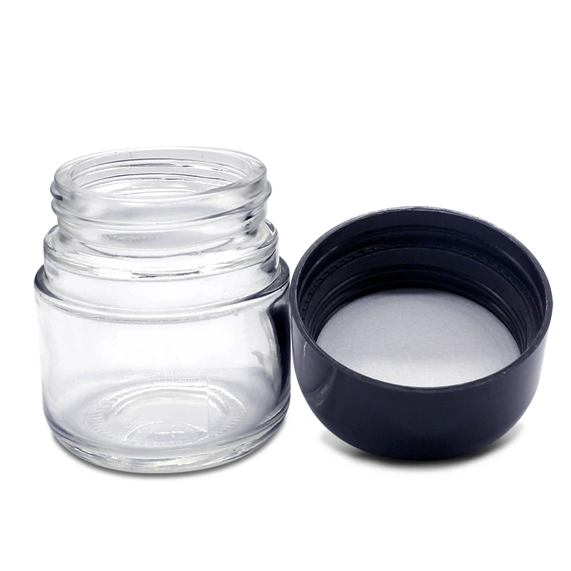 Food Grade empty 1oz 2oz 3oz 4oz custom frosted cbd hemp concentrate silicon jar dab wax contain 3ml