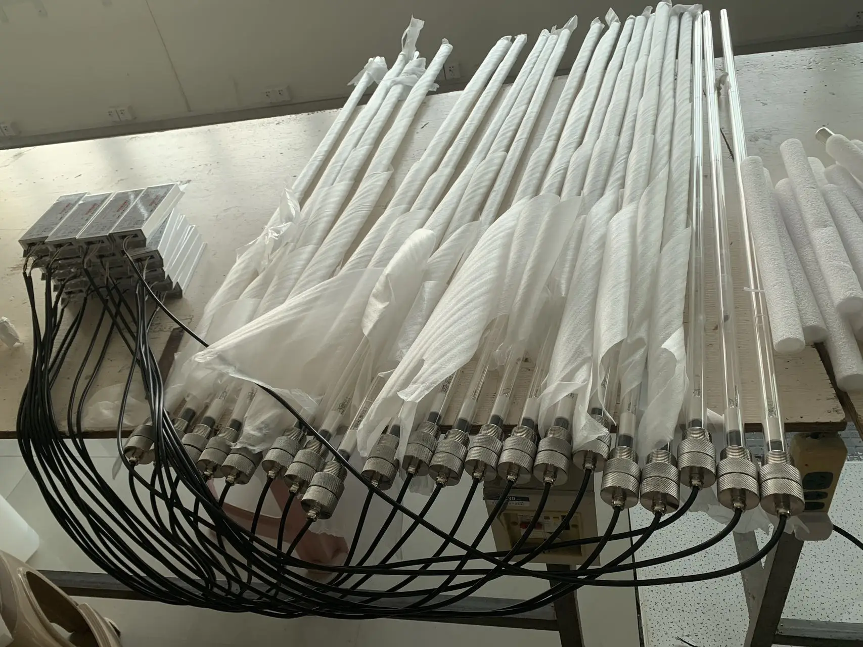 High Power waterproof UV germicidal lamp 40W to 320W Industrial 185nm 254nm Ozone Ultraviolet Light uvc Sanitizer System