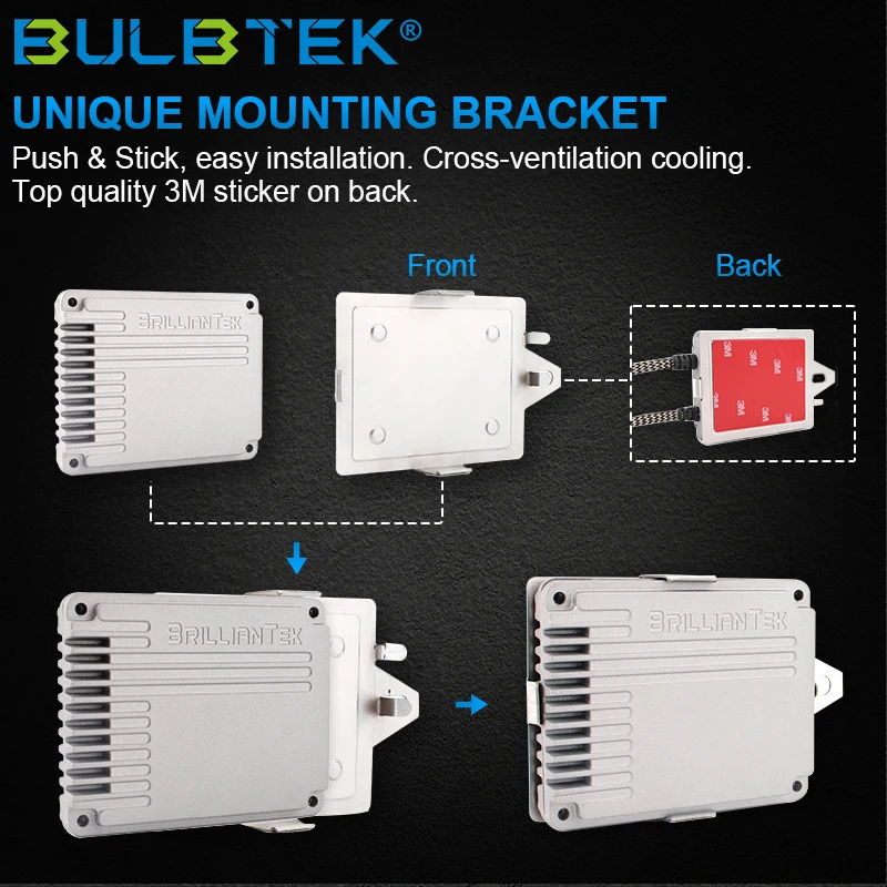 BULBTEK Auto 12V 24V 35W 55W Car Ballast Light White 3000K 4300K 5000K 5500K 6000K 8000K 10000K Hi Lo Bulb Kit Canbus HID Xenon