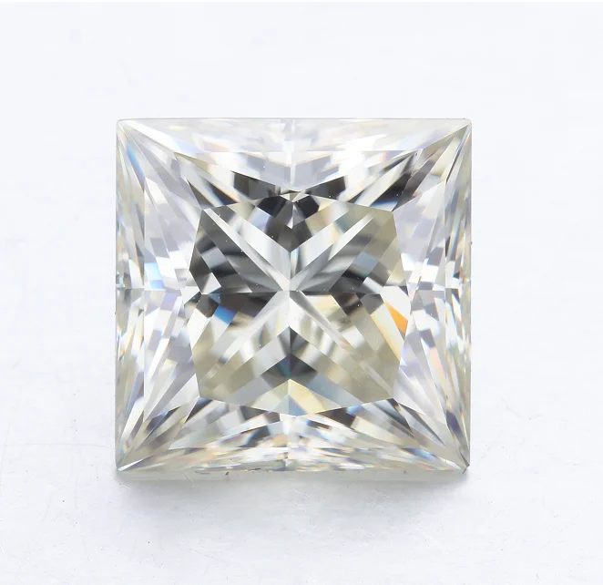 Ready to Ship Pass Diamond Tester Loose Synthetic Moissanite 3CT  DEF White VVS Princess Cut Moissanite