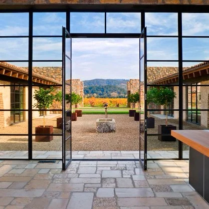 steel frame crittall glass houses interior french wrought iron door