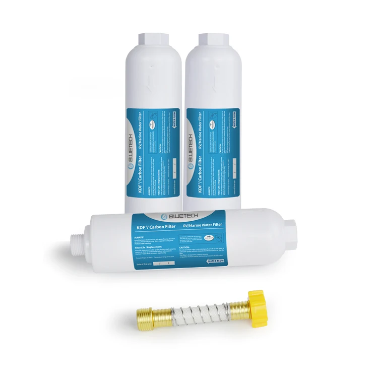 Home Kitchen Tap Water Filtration System Carbon Block Filter Cartridge Replacement 10 Inches Standard Size Improve Water Quality