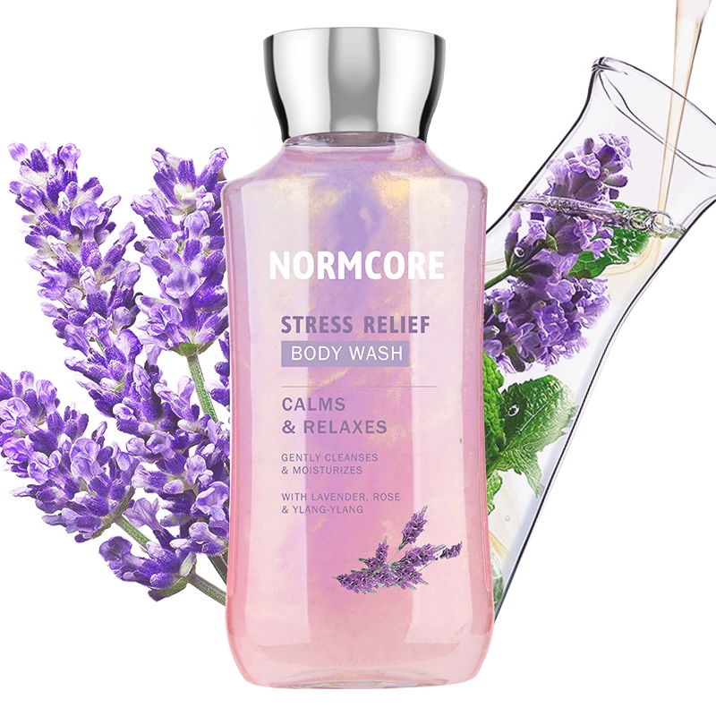 
Натуральный Лавандовый гель для душа с органическим блеском, золотистый гель для мытья тела 